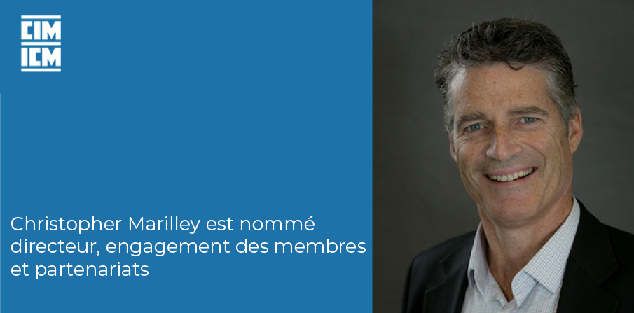 L'ICM accueille un nouveau directeur de l'engagement des membres et des partenariats